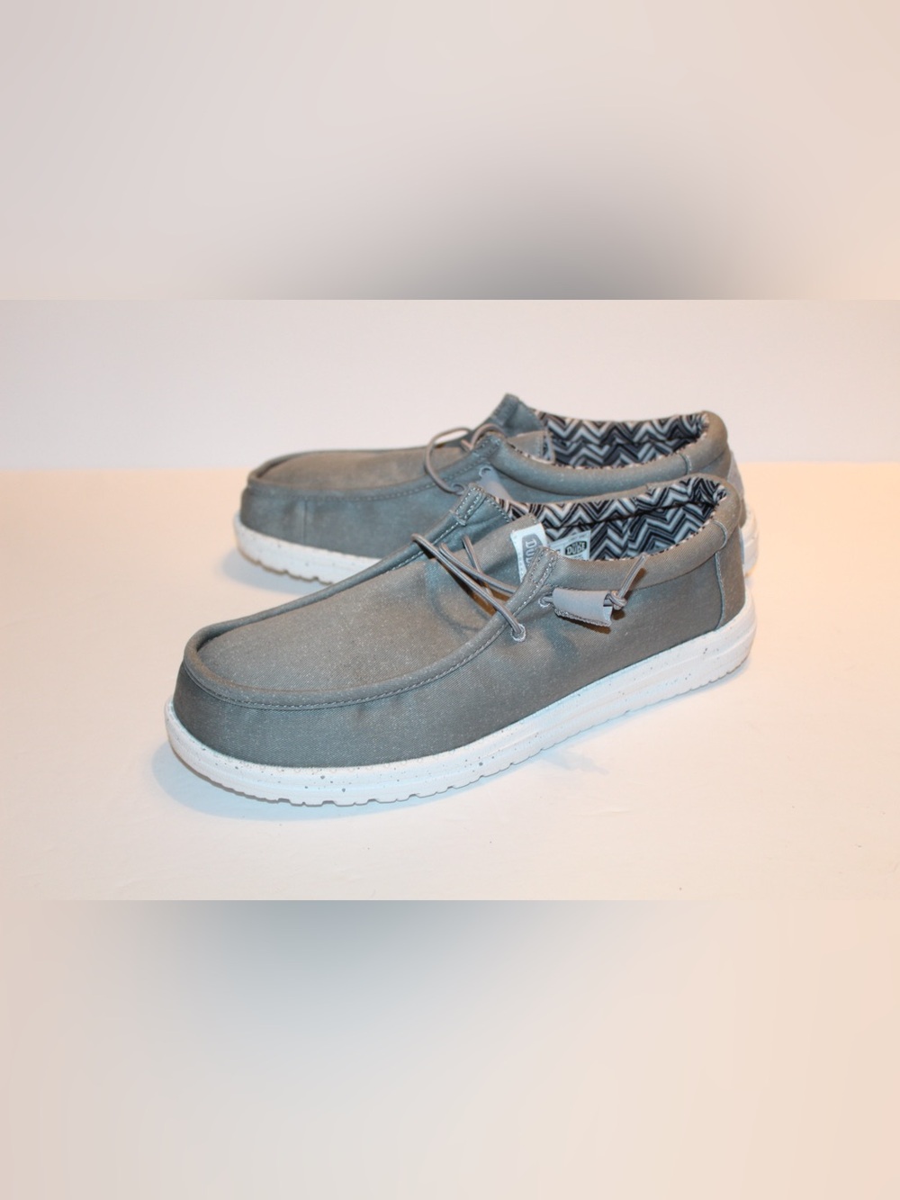 Hey Dude Wally Canvas Wide Fit Shoes Size Mens 11E